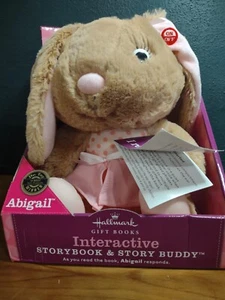 Hallmark Geschenkbücher INTERAKTIVE GESCHICHTE BUDDY Abigail Plüschhase NICHT FUNKTIONSFÄHIG - Bild 1 von 5