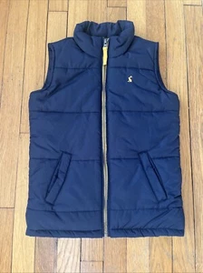 JOULES Boys 8 Youth, Insulated Vest Navy Blue, Full Zip, Lined, Pockets - Picture 1 of 9