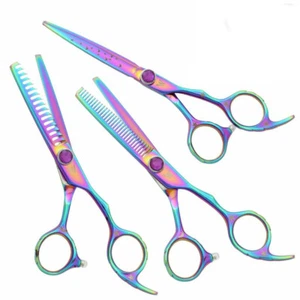 Washi Beauty Rainbow Cotton Candy Hair Cutting Shears 3 Piece Set 5.5 or 6.0 - Picture 1 of 1