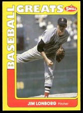 1991 Swell Baseball Greats 57 Jim Lonborg Boston Red Sox Baseball Card