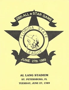 1989 FLORIDA STATE LEAGUE  28th FSL ALL STAR GAME  MAGAZINE PROGRAM  NM - Picture 1 of 1
