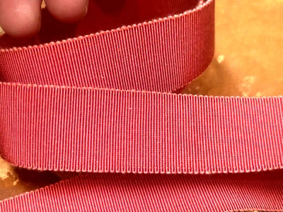 复古棉质粘纤边 petersham 1 英寸丝带 27 件 法国制造 — 第 1/4 张图片