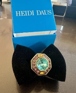 🩷Heidi Daus- Ring "Lavish Layers" Swarovski Kristall Achteck Cocktail Gr. 11 NEU - Bild 1 von 11