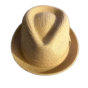 Bailey Of Hollywood Yellow Straw Fedora Men's Size-Small 55% Paper 45% Poly - Picture 1 of 5