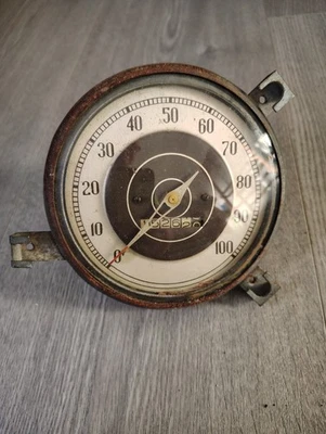 Vintage Automotive 1938 Plymouth  P6 Deluxe Dash Speedometer Gauge Tested - Image 1 of 2