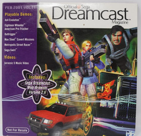 Official Sega Dreamcast Magazine Feb 2001 Vol 11 Demo Disc Sleeve & Disc