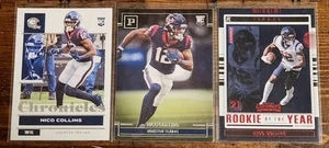 Nico Collins 2021 Chronicles/Contenders Rookie Lot ×3 Houston Texans - Picture 1 of 2