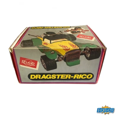 Dragster vert et jaune RICO Réf 14 - Photo 1/4