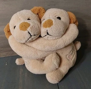 Best Friends Hugging Puppies Soft Plush Animals 6'' - Picture 1 of 8