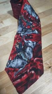 Cravatta cravatta uomo seta vintage Rockmount Ranch Wear "Rodeo Rough" SPEDIZIONE GRATUITA USA - Foto 1 di 6