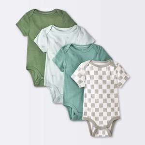Baby 4er-Pack Flugzeuge kurzärmliger Baumwollbody - Cloud Island™ blau 3-6M neu mit Etikett - Bild 1 von 1