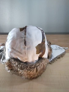 Realtree Hot Shot Trapper Hat Cap Adult One Size White Camouflage Chin Strap - Picture 1 of 13