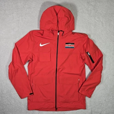 Chaqueta Nike Pro Elite Kenia Team Emitida Storm-Fit ADV Roja Para Hombre Pequeña CI8885-602 Foto 1 de 4