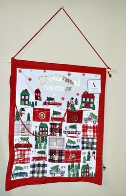 NWT Storehouse Cloth Countdown to Christmas Wall Hanging Advent Calendar - Image 1 of 2
