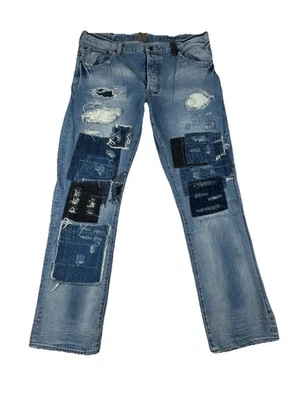 PRPS Jeans Men's Size 38 Demin Patch Purpose Hippy CA#37584 Barracuda Jeans - Image 1 of 4
