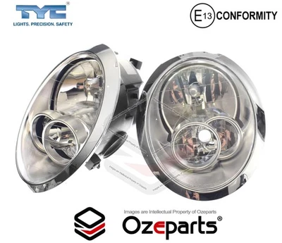 Pair LH+RH Head Light Lamp Halogen For Mini Hatch Hard Top R50 R53 2004~2007 - Image 1 of 4
