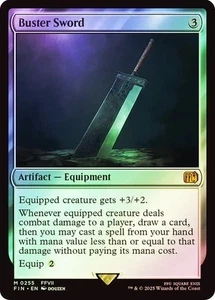 Buster Sword *Foil* - FIN - NM - Magic The Gathering - Foto 1 di 1