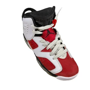 Nike Air Jordan 6 Retro Carmine Red White GS (2021) Sz Y 3.5” 384665-106 - Picture 1 of 8