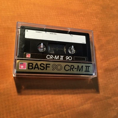 BASF CR-M II Chrome Maxima 90 Cassette,IEC II/High Position,Top Zustand,1987 - Image 1 of 4