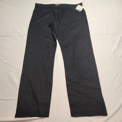 Calvin Klein Mens Black Jean Straight Leg Sits Below Waist 38 X 32 New - Image 1 of 4