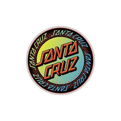 Santa Cruz Skateboard Sticker 4.25" Loud Ringed Dot Skate Punk Surf