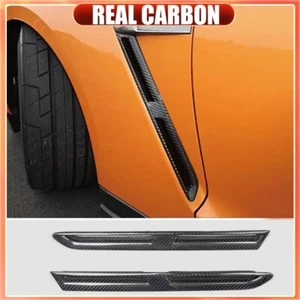 Aletas de ventilación laterales de carbono real aptas para Nissan GT-R GTR R35 2009-2016 - Imagen 1 de 15