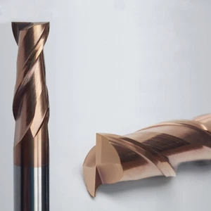 HRC60 1-20mm Solid Carbide End Mill Cutter 2 Flute Slot Drill TiALN Coated - Picture 1 of 6