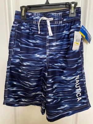 lot of two Nautica boys swim shorts - sz 10/12 - new - Image 1 of 4