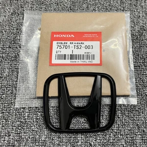 75701-TS2-003 Trunk Black Emblem For Honda Civic 2012-2015 Si Sedan 4-Door Badge - Bild 1 von 6