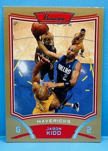2008-09 Bowman Gold #2 Jason Kidd /50 HOF