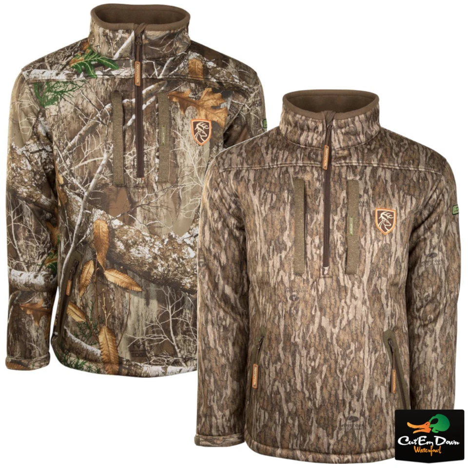 DRAKE NON-TYPICAL SILENCER QUARTER 1/4 ZIP JACKET CAMO COAT WITH AGION ACTIVE XL - Image 1 of 1