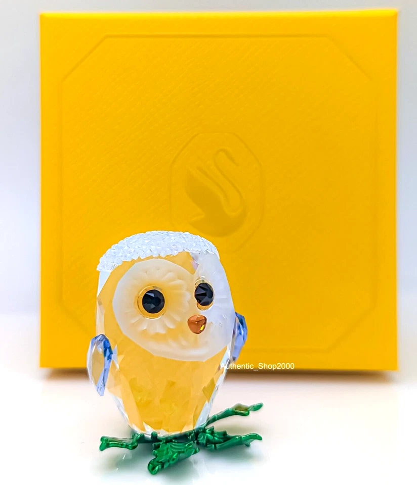 Swarovski Crystal Idyllia Baby Owl Figurine Decoration White 5684483