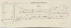 Gleisplan 1:20 der Anlage im Museum für Hamburgische Geschichte - MEHEV |D65 - Picture 1 of 3