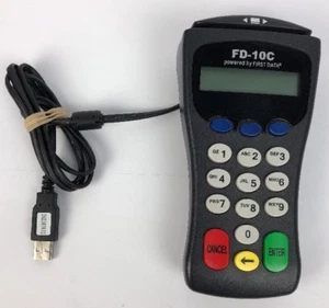 FD-10C Powered By First Data Pin Pad Card Reader Model 8002 USB - VGC LOOK - Picture 1 of 6