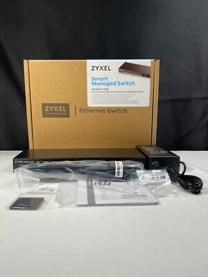 Zyxel GS1900-10HP Series Black Smart Managed PoE Ethernet Switch With GbE Uplink - Image 1 of 4