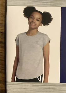 Champion Girl's Short Cap Sleeve Everyday Tee Grey Heather Size 6/6X - Picture 1 of 3