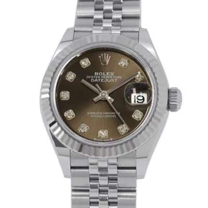 Rolex Datejust 28 mm acero inoxidable oro blanco 18 quilates gris oscuro/esfera 10 PD 279174G - Imagen 1 de 13