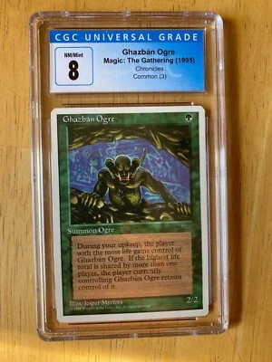 MTG Ghazban Ogre 1995 Chronicles CGC 8.0 Magic The Gathering - Image 1 of 2