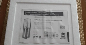 Marca Polistirolo 1,5 ml Semi-Micro Cuvette (100 cuvette) 7591 65 - Foto 1 di 3