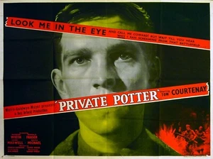 PRIVATE POTTER 1962 Tom Courtenay, Ronald Fraser, Ralph Michael UK QUAD POSTER - Bild 1 von 1