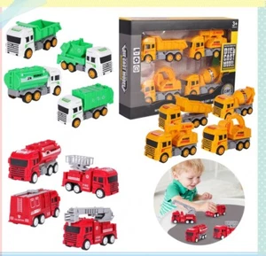 New Toys for Kids Fire Engine Truck Toy Construction Vehicles Toys Boy Gift Xmas - Picture 1 of 20