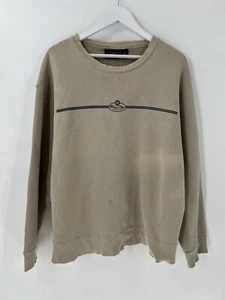 American Eagle Vintage Sweatshirt Mens XL Beige Snowboards Logo Pullover Cotton - Bild 1 von 17