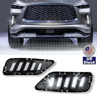 Luz diurna delantera LED luz intermitente antiniebla para Infiniti QX60 2022-2024 Foto 1 de 4