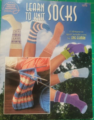 American School of Needlework, Learn to Knit Socks Booklet 1273 - Image 1 of 2