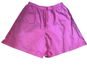 Vintage Fresh Produce Pink Drawstring Pull On Shorts Womens Large - Picture 1 of 2