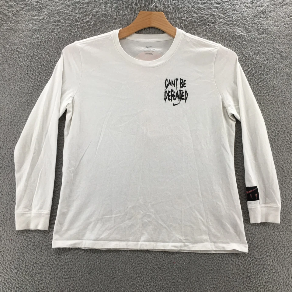 Nike Long Sleeve Tee Tshirt Top Womens Youth L White Casual Pullover Long Sleeve - Image 1 of 4