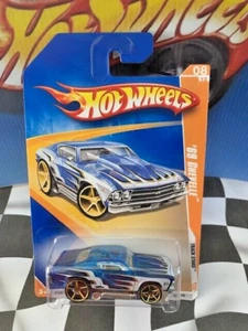 Hot Wheels 2009 Track Stars 08/12 062 1969 Chevrolet '69 Chevelle BLUE OH5 - Picture 1 of 1