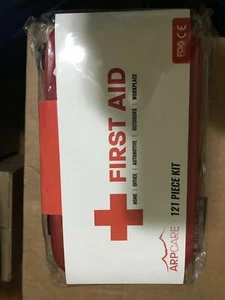 Compact First Aid Medical Kit - 121 Piece - Hard Carry Case Perfect for Home, - Picture 1 of 12