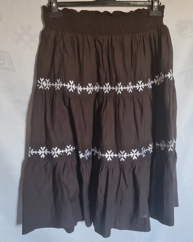 FALDA VINTAGE CHARTER CLUB TRACHTEN OKTOBERFEST DIRNDL TIROL MUJERES: EE. UU. 12/UE 40 Foto 1 de 4