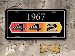 Oldsmobile Cutlass 442 1967 Booster License Plate - Bild 1 von 1
